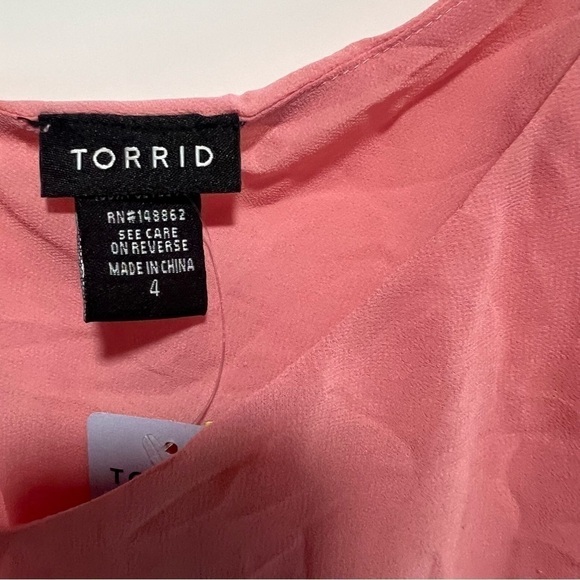 Torrid Chiffon Tank Top Blouse, New with Tags - Picture 5 of 5